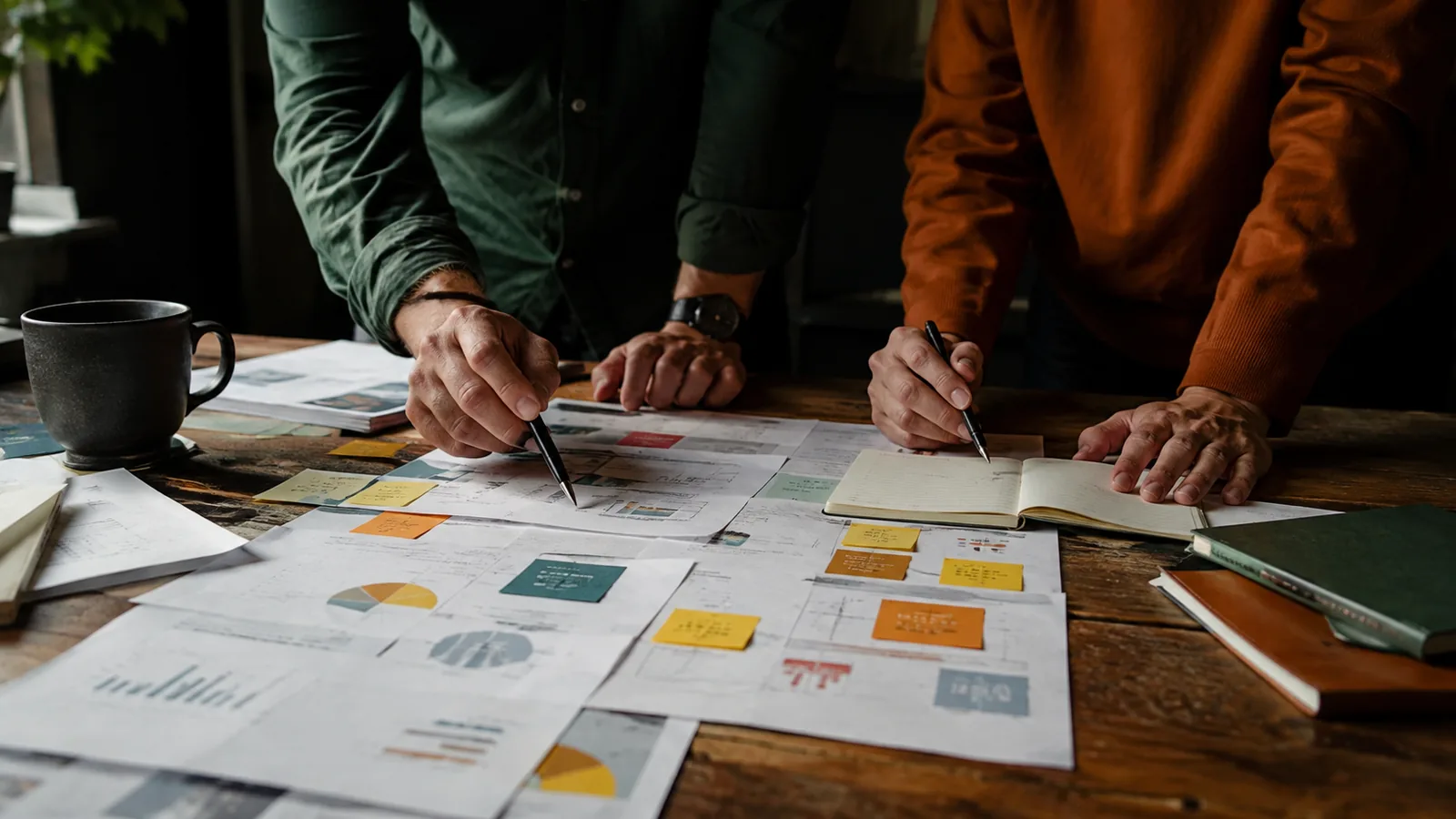 Page-specific project management scene illustrating PMP instructors Canada