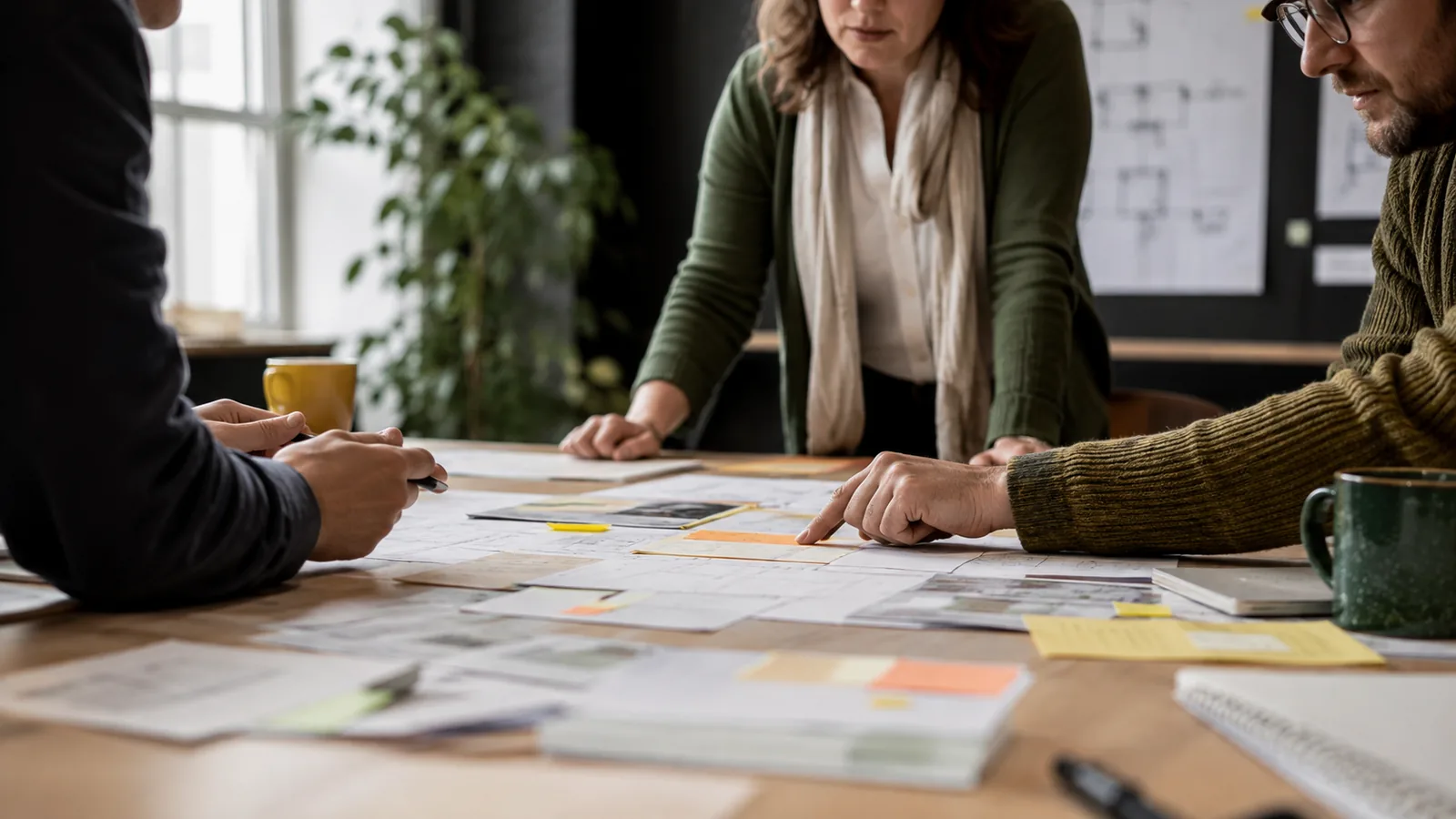 Page-specific project management scene illustrating onsite project management training