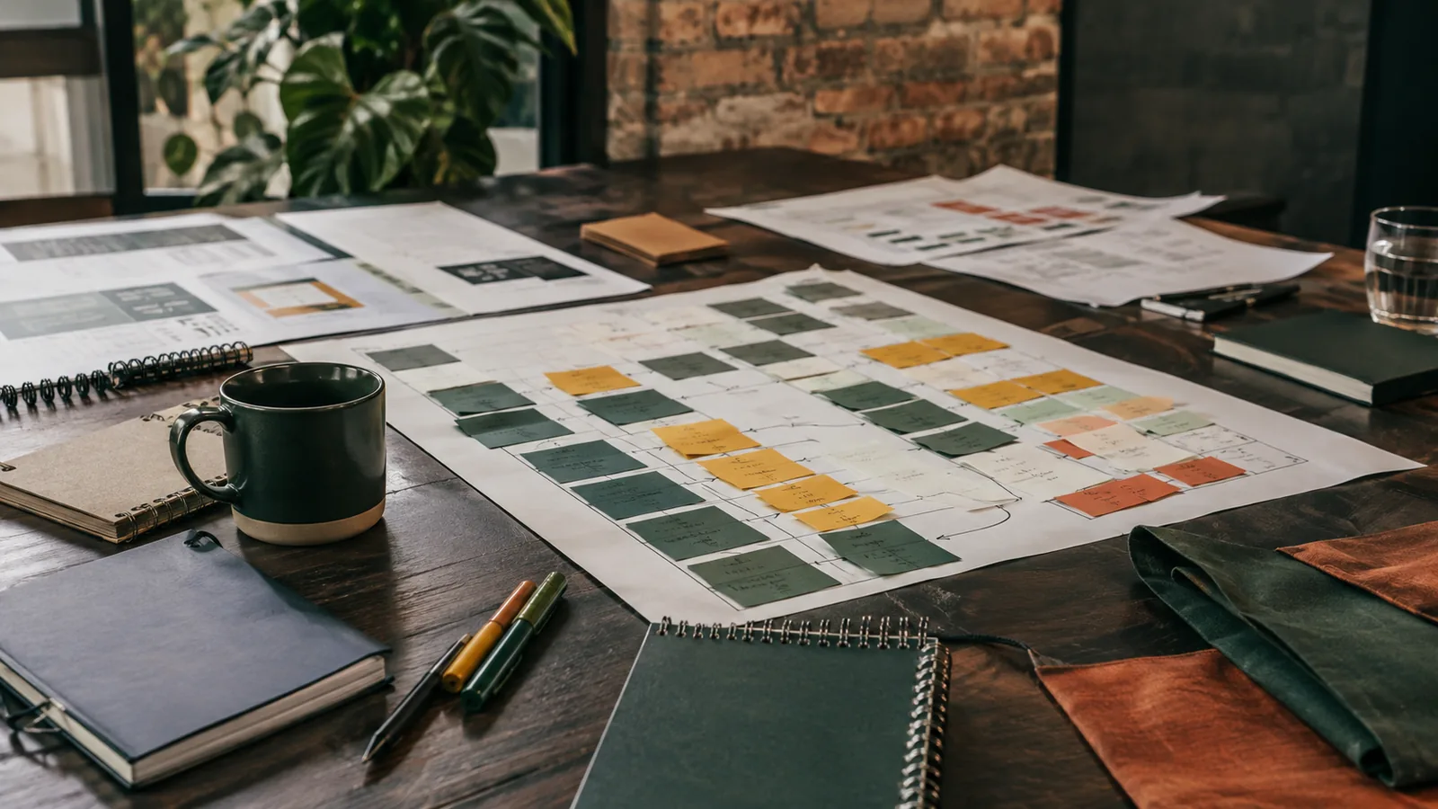 Page-specific project management scene illustrating project management training proposal