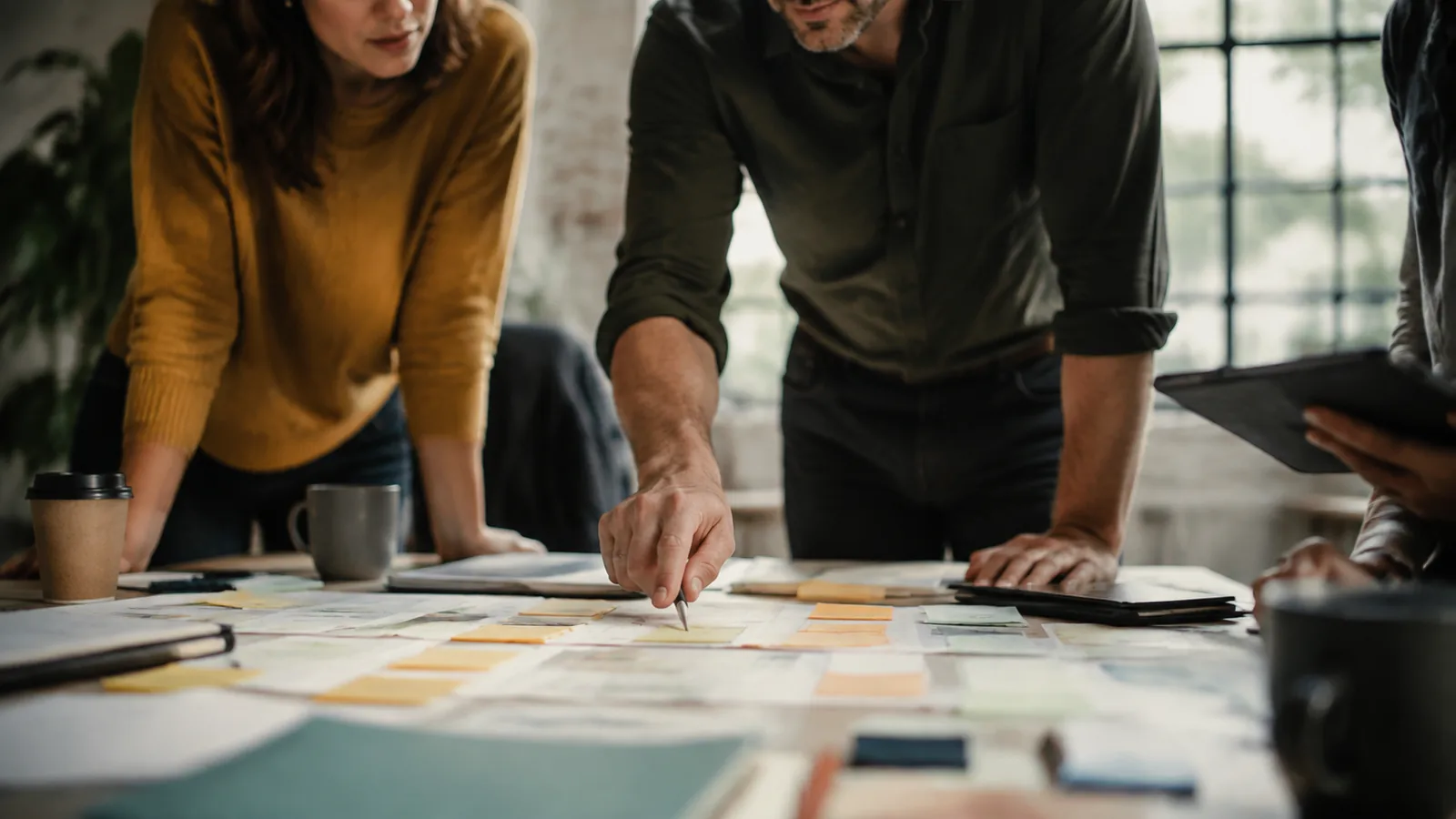 Page-specific project management scene illustrating advanced project management course
