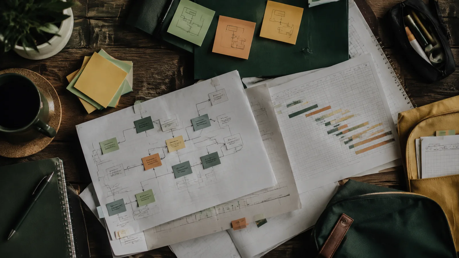 Page-specific project management scene illustrating weekend PMP bootcamp