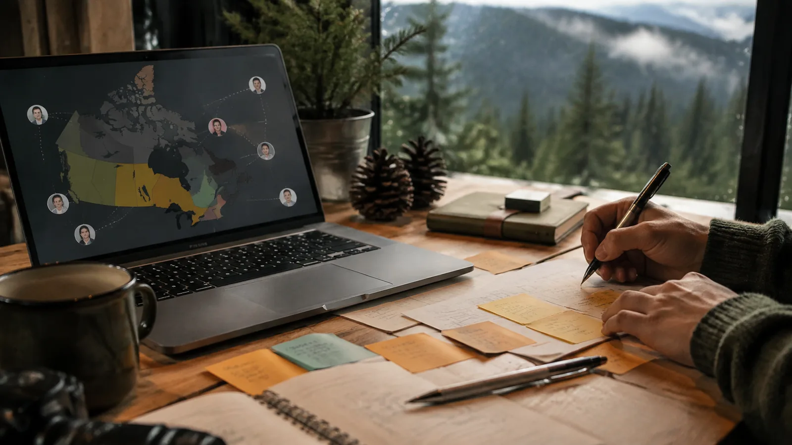 Page-specific project management scene illustrating PMP training British Columbia