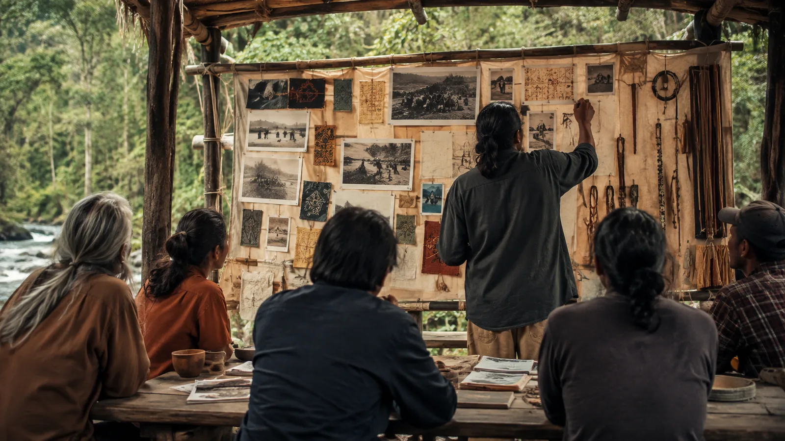 Page-specific project management scene illustrating cultural revitalization project management