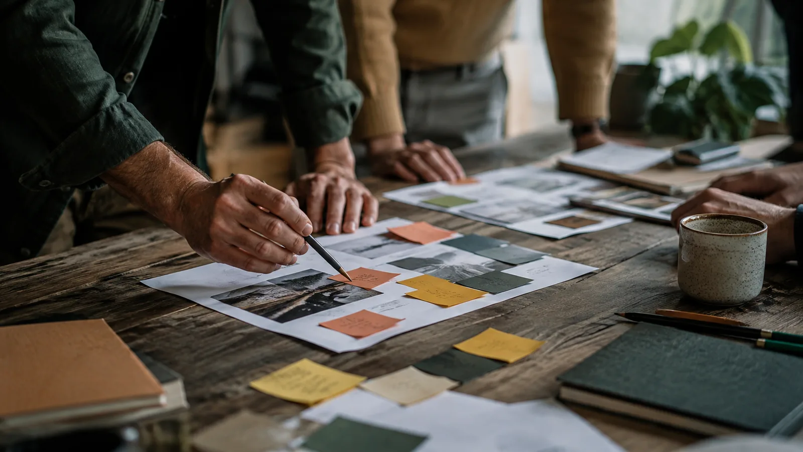 Page-specific project management scene illustrating project management guides