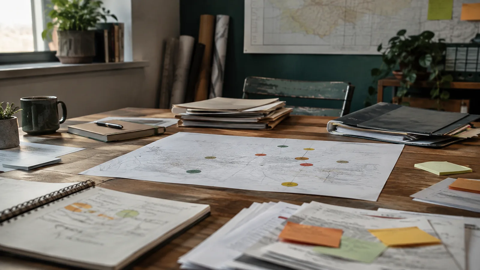 Page-specific project management scene illustrating business continuity project management
