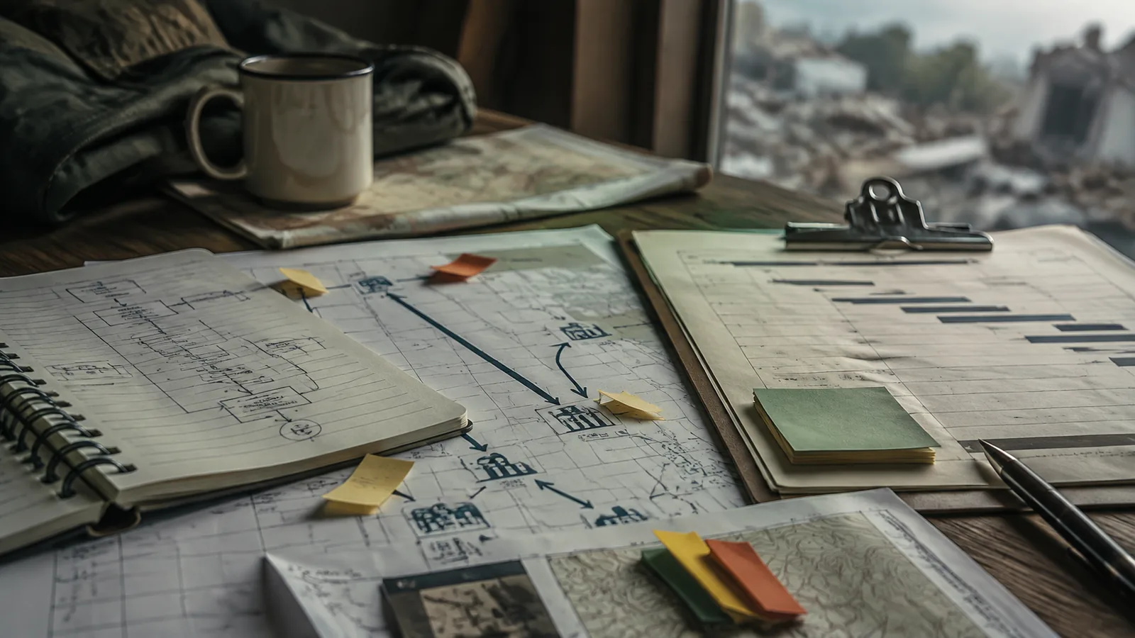 Page-specific project management scene illustrating disaster recovery project management