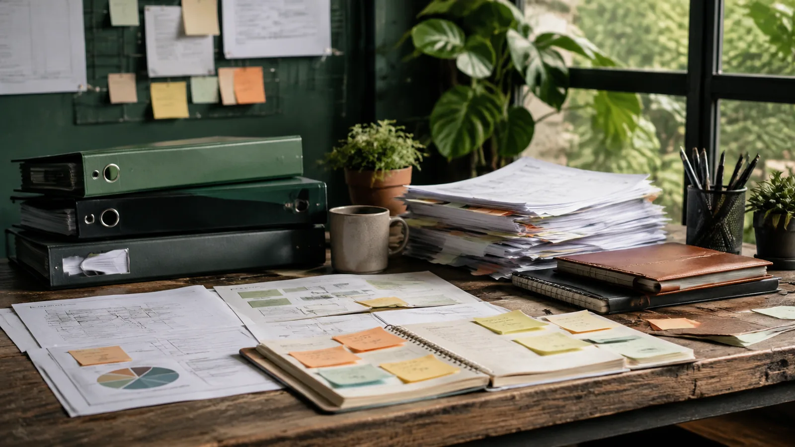 Page-specific project management scene illustrating documentation project management