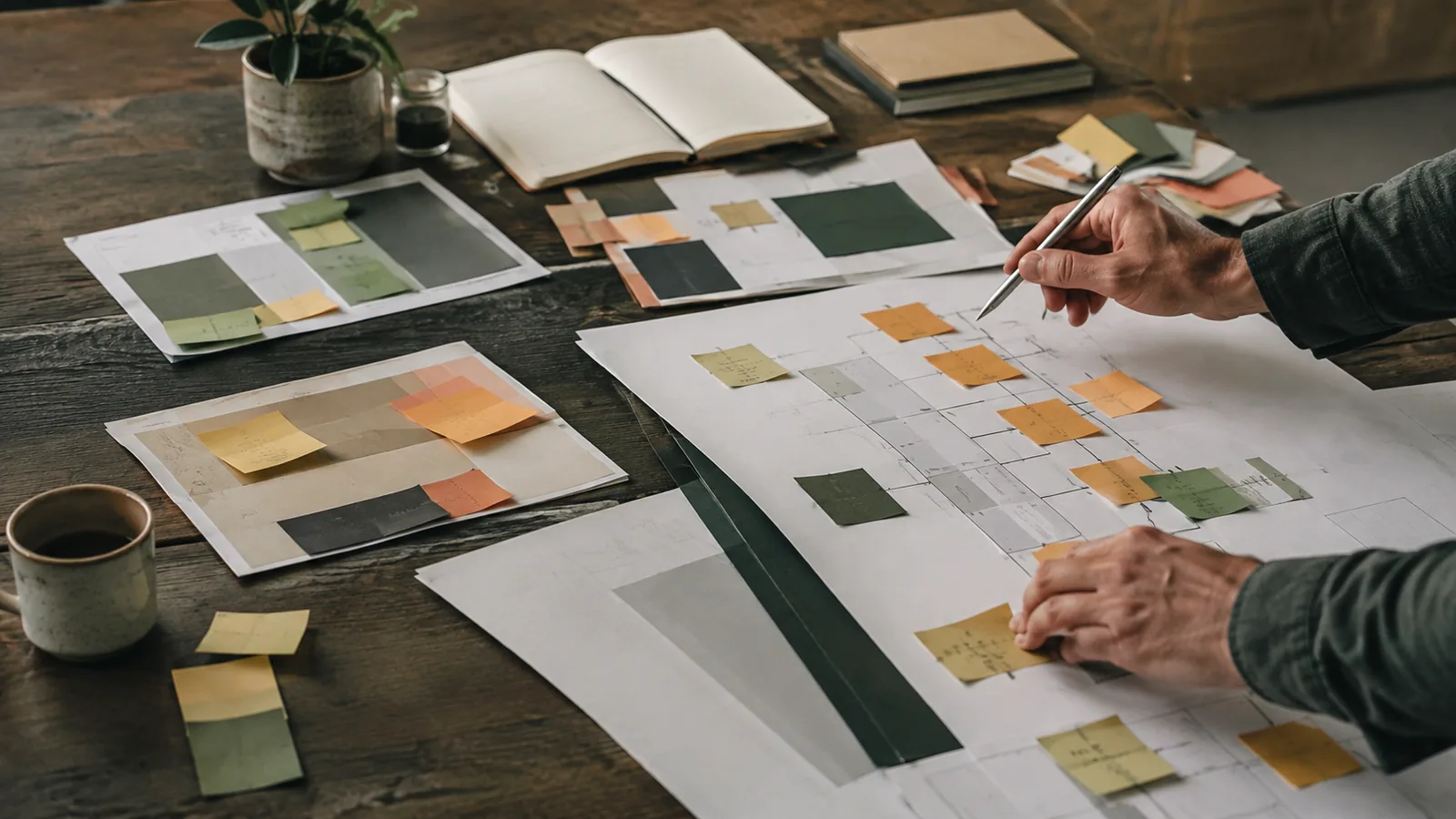 Page-specific project management scene illustrating scope management project management