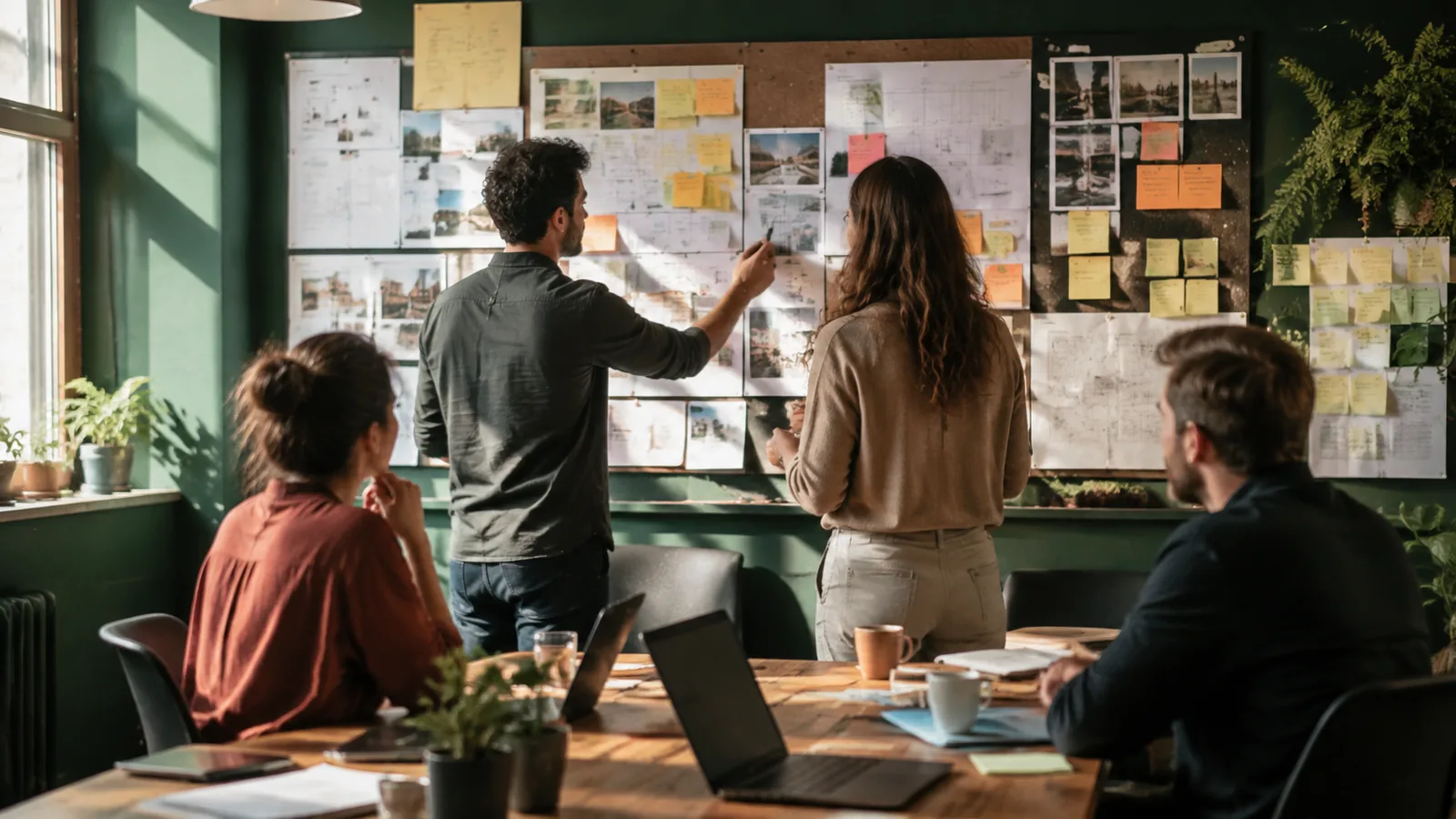 Page-specific project management scene illustrating transparency & accountability project management